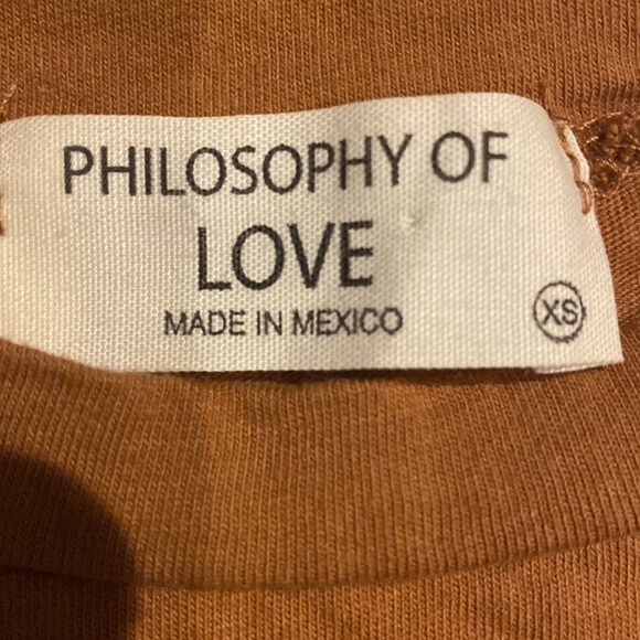Philosophy Of Love Desert Vibes 100% Cotton Top Size XS - Picture 8 of 9